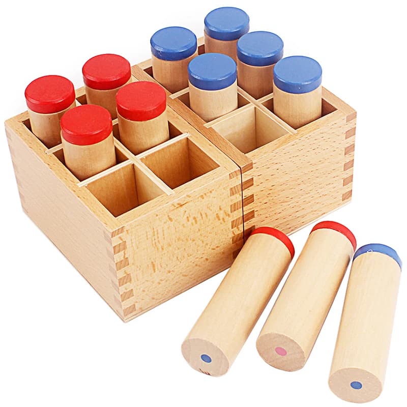 Zabawka edukacyjna Baby Toy Montessori Sound Boxes