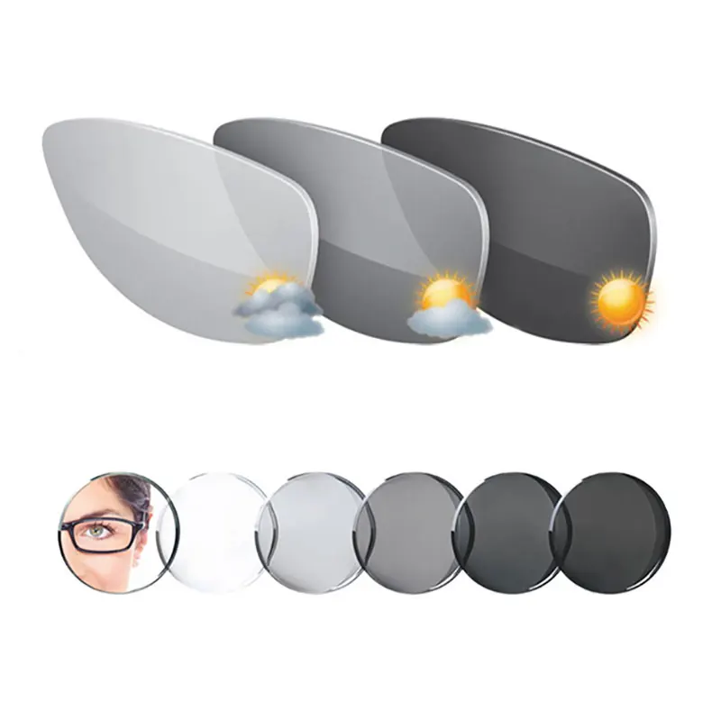 Praktyczne akcesorium Anti-Blue Ray Aspheric Photochromic Gray
