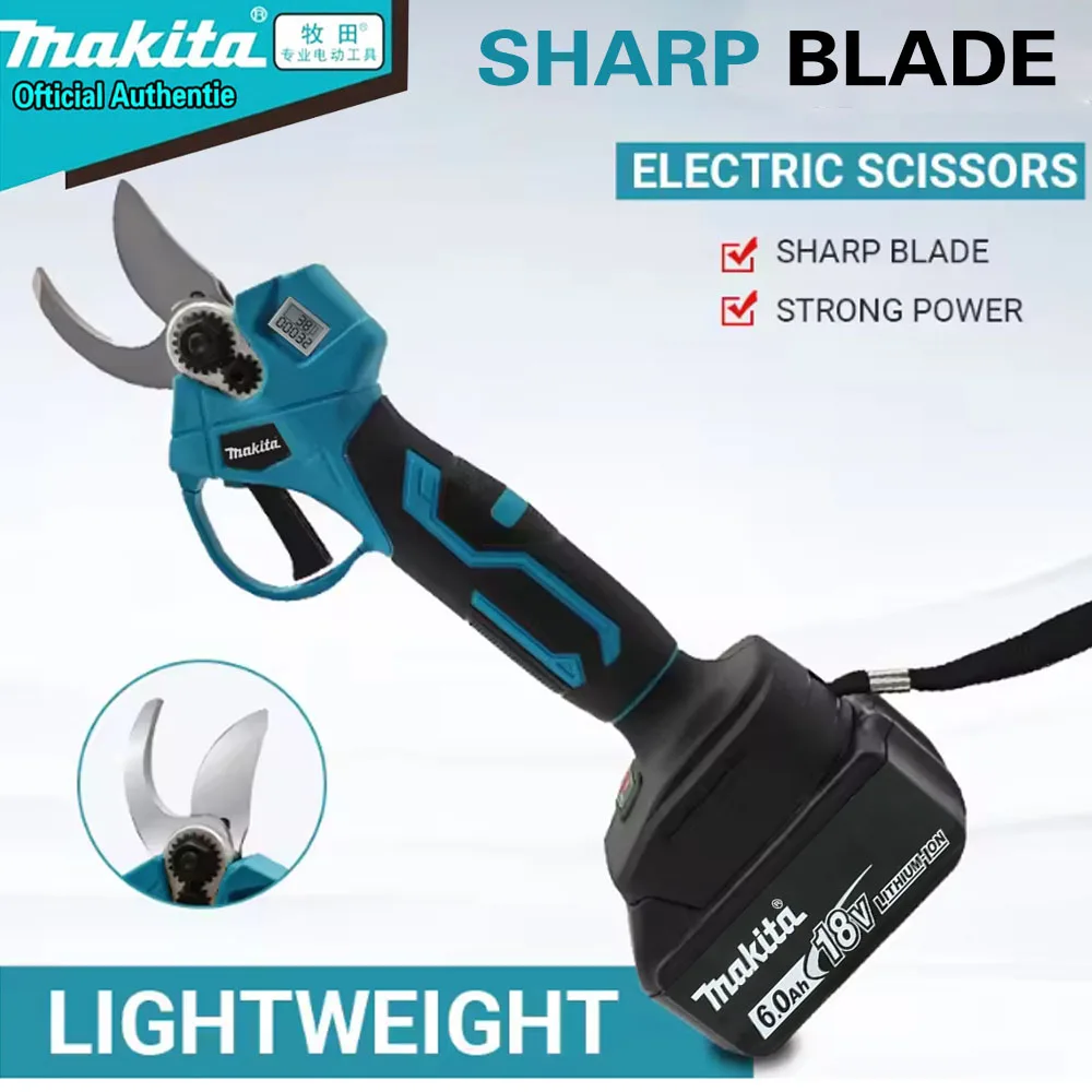 100% Original Makita Scissors Brushless Electric Pruning Shears Garden, Tool Branche Cutter Cordless Electric Garden Fruit Tre