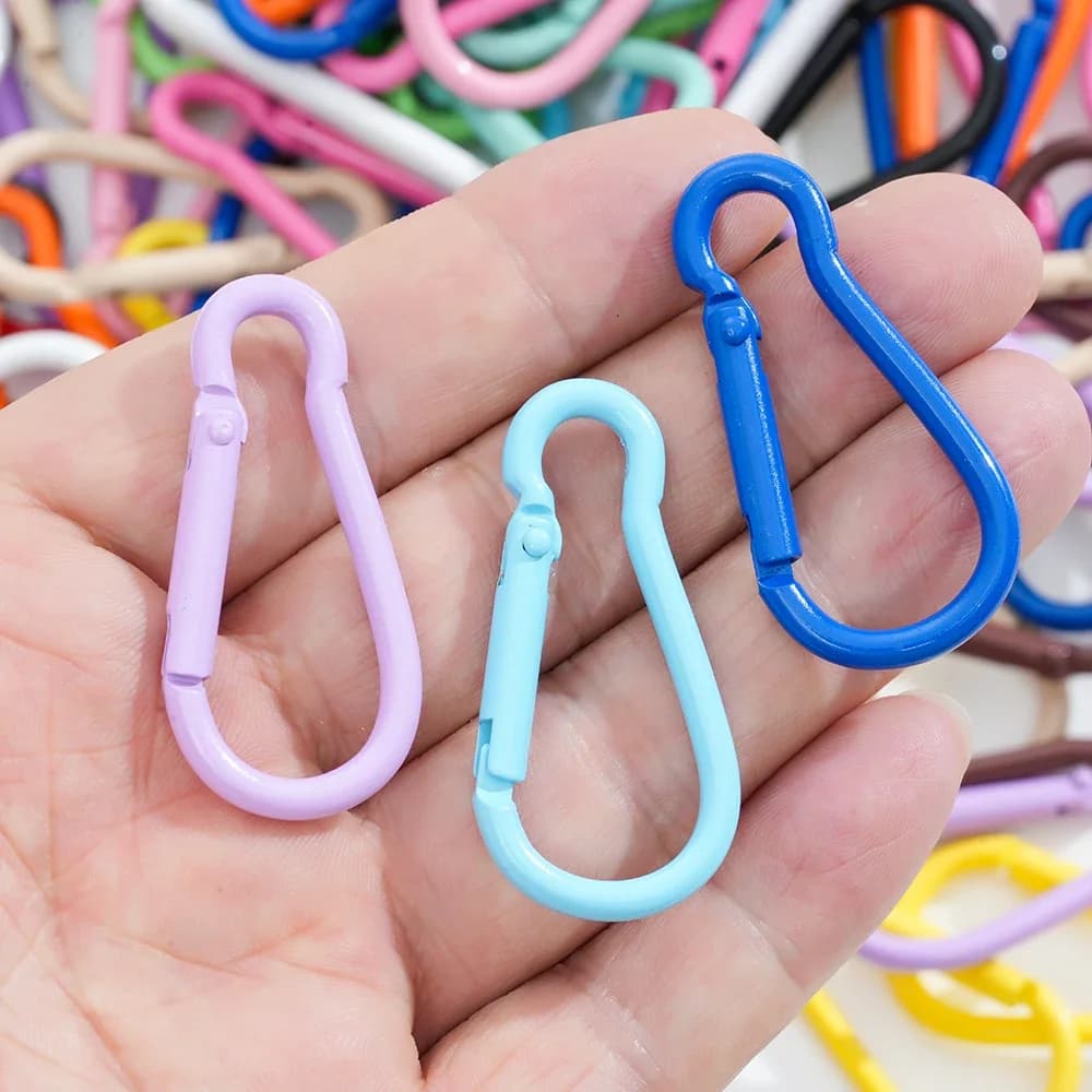 Smartfon Colored Metal Long Keychain Clip
