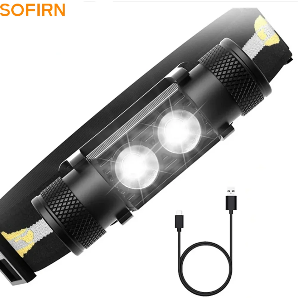 H25S headlamp 18650 headlight dual Luminus SST40