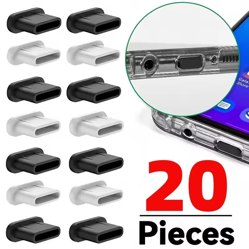 Silicone dust plugs for Type-C charging port
