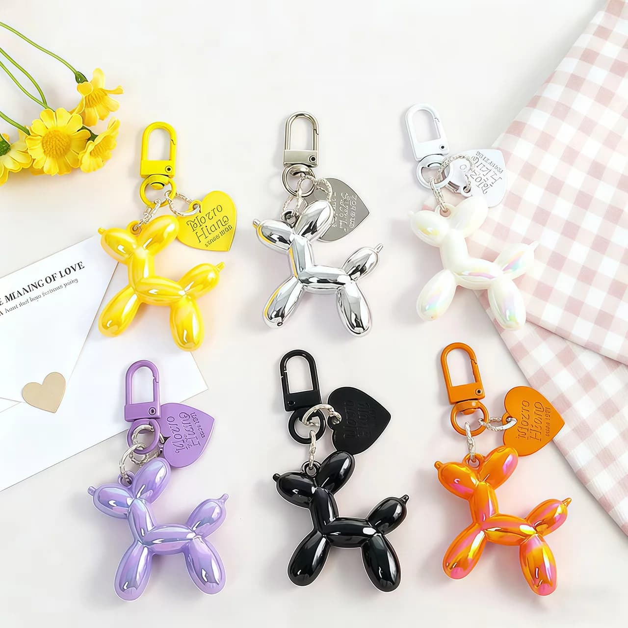 Keychain Cute Y2K Acrylic Cartoon Balloon