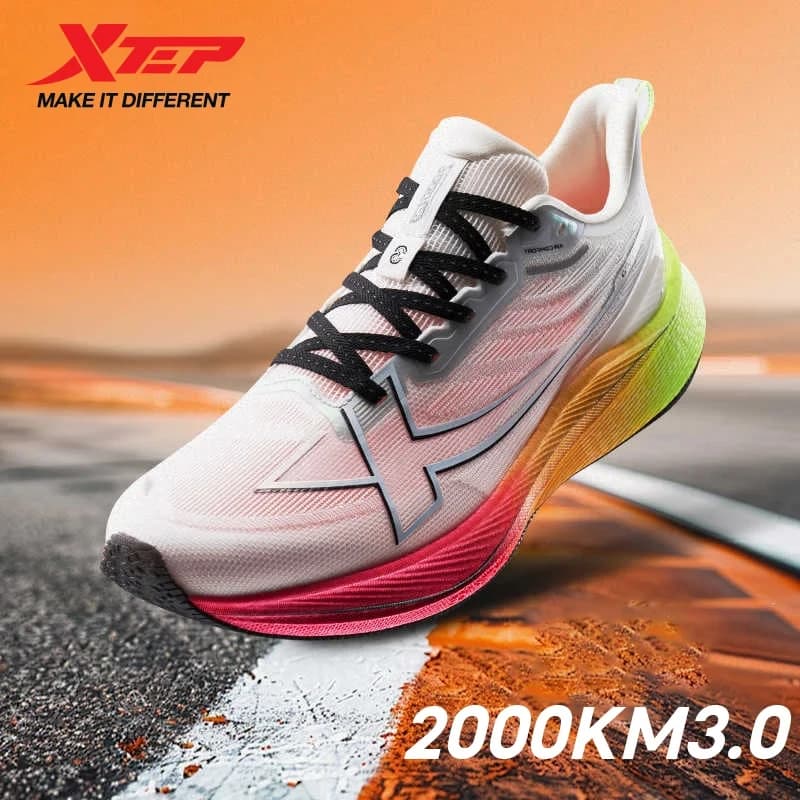 Xtep 2000km 3.0 Running Shoes For Men Spring Sneakers Cushioning Training Jogging Wear-Resistant Lightweight 875119110032