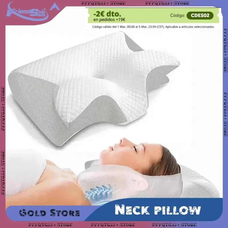 Sleep Memory Pillow Butterfly Memory Foam Neck