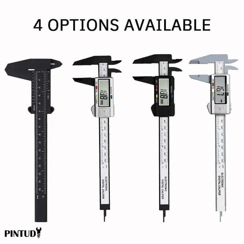 Plastic caliper with digital display
