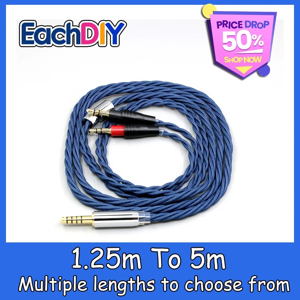 99% Pure Silver OCC Graphene Alloy Full Sleeved Earphone Cable For TAGO STUDIO TAKASAKI T3-01 Headphone LN008997