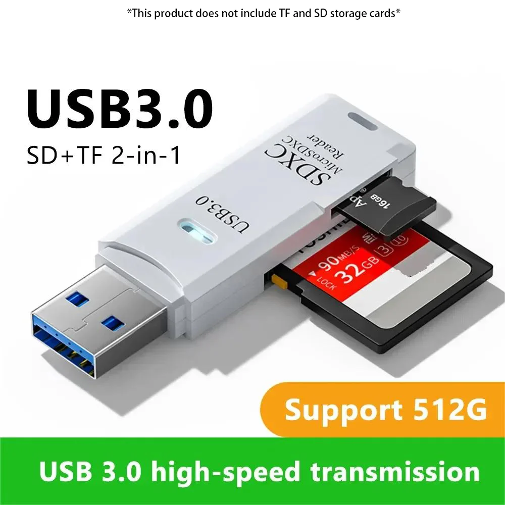 Wielofunkcyjny czytnik kart USB 3.0 2-w-1