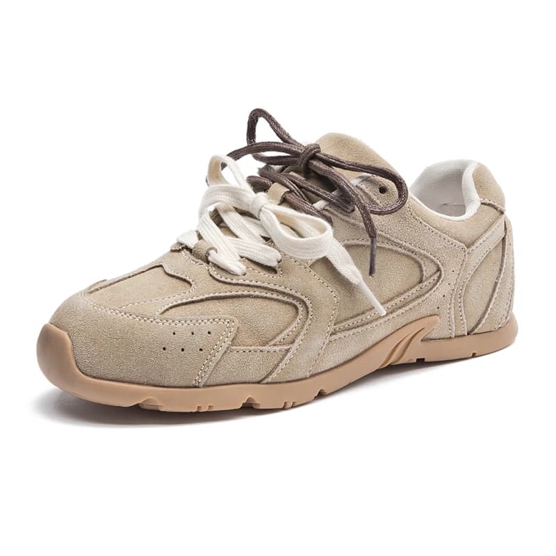 AIYUQI Women's Sneakers Non-slip German Training Shoes For Women Flat Large-size Genuine Leather Running Female Shoes
