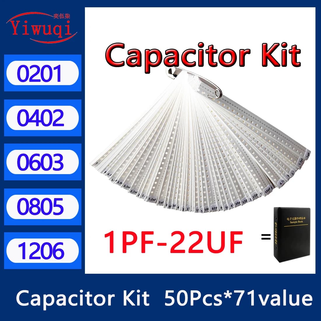 Capacitor kit 0201 0402 0603 0805 1206