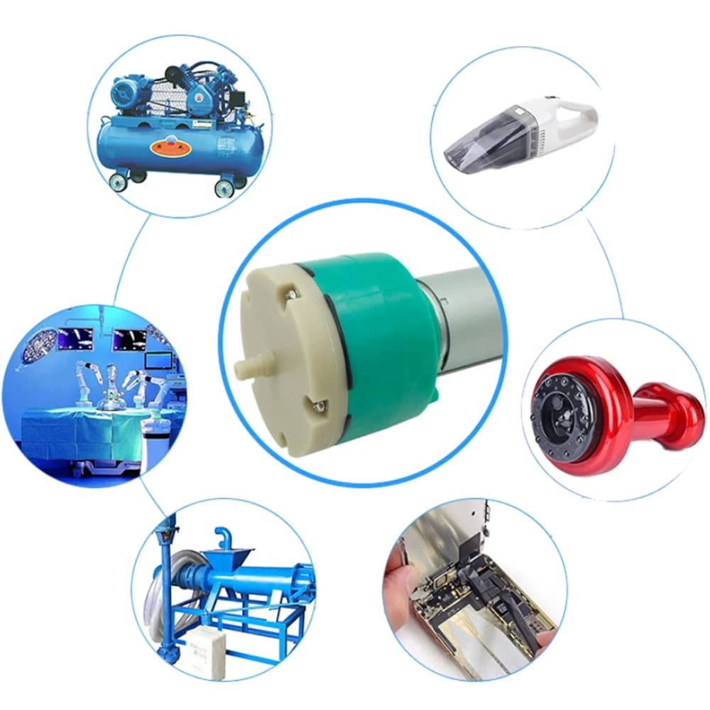R555 High Temperature Vacuum Pump Green/White 12V 24V Mini Electric Air Pump Fitness Equipment Beauty Instrument Vacuum Pump