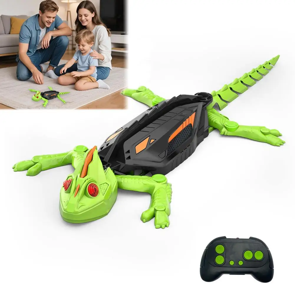 Realistic Biomimetic RC Wall Climbing Lizard Robot