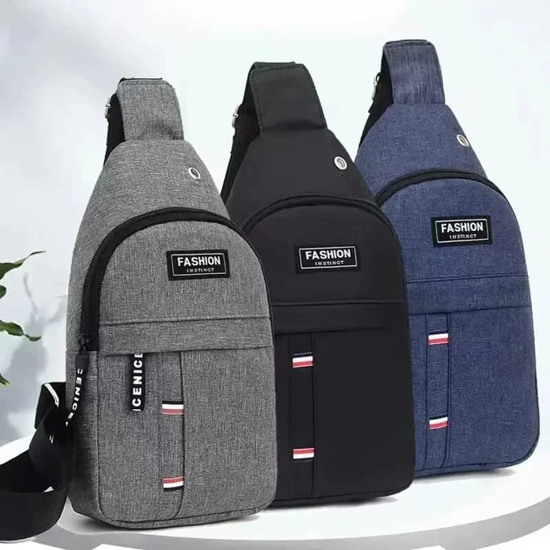 Men's waterproof large-capacity waist bag