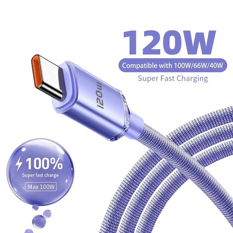 120 W Type-C USB-C cable