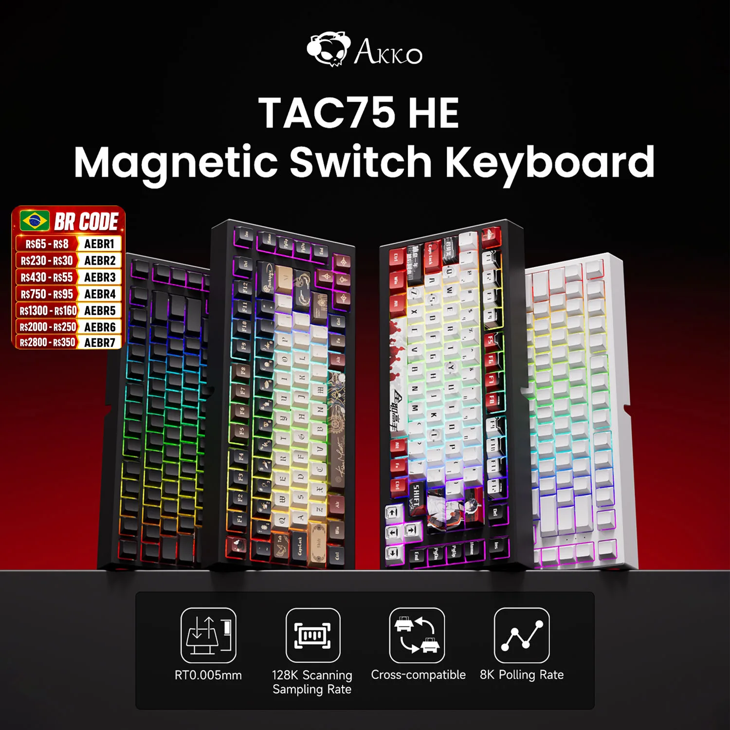 AKKO TAC75 HE Magnetic Switch Keyboard 75%