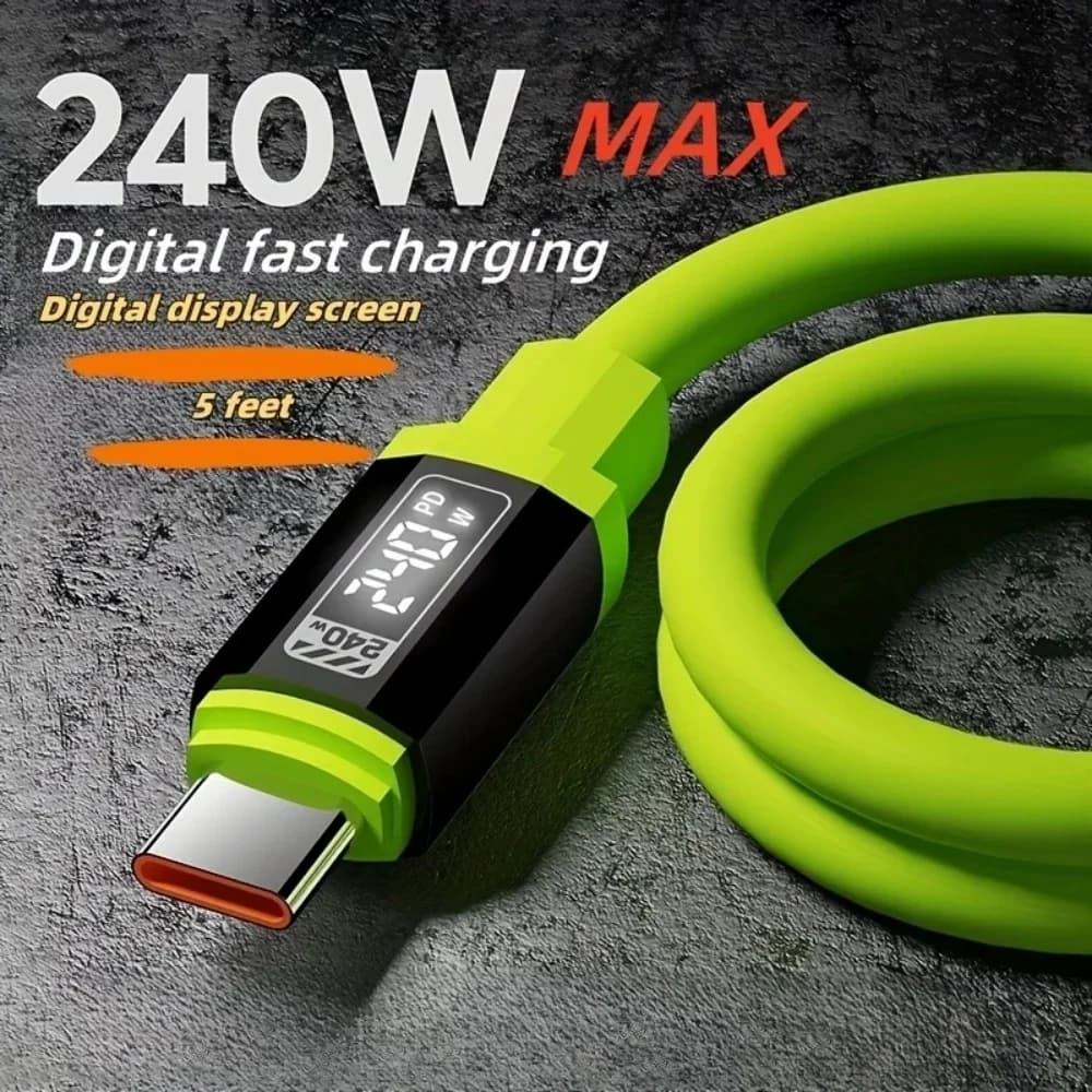 240W PD USB to USB-C fast charging cable