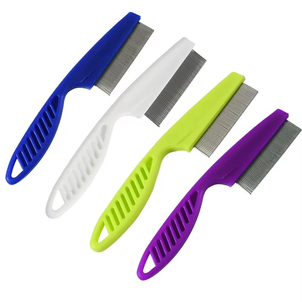 Pet Hair Shedding Comb Stainless Steel Flea Comb for Cat Dog Comfortable Pet Flea Hair Grooming Comb Dog Cat Fur Removal Brush