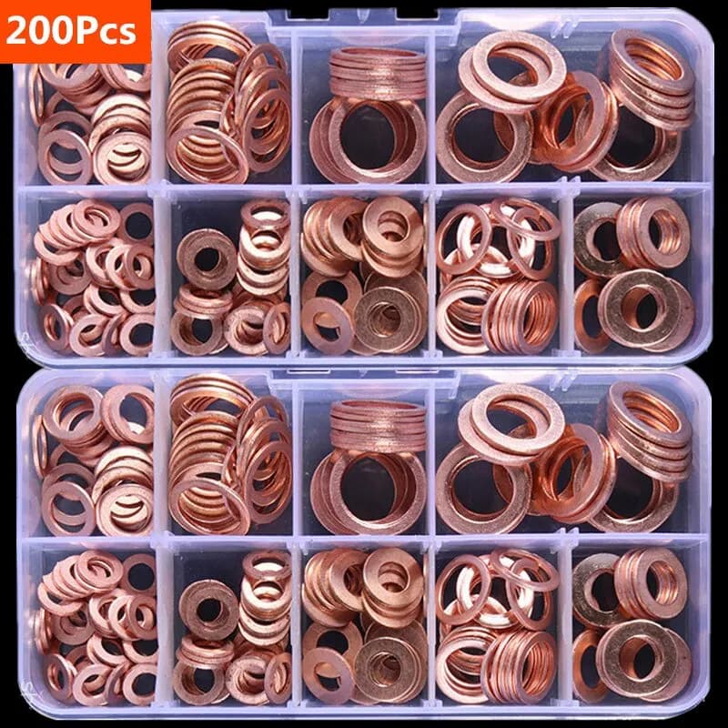 Copper Washer Gasket Nut and Bolt Set