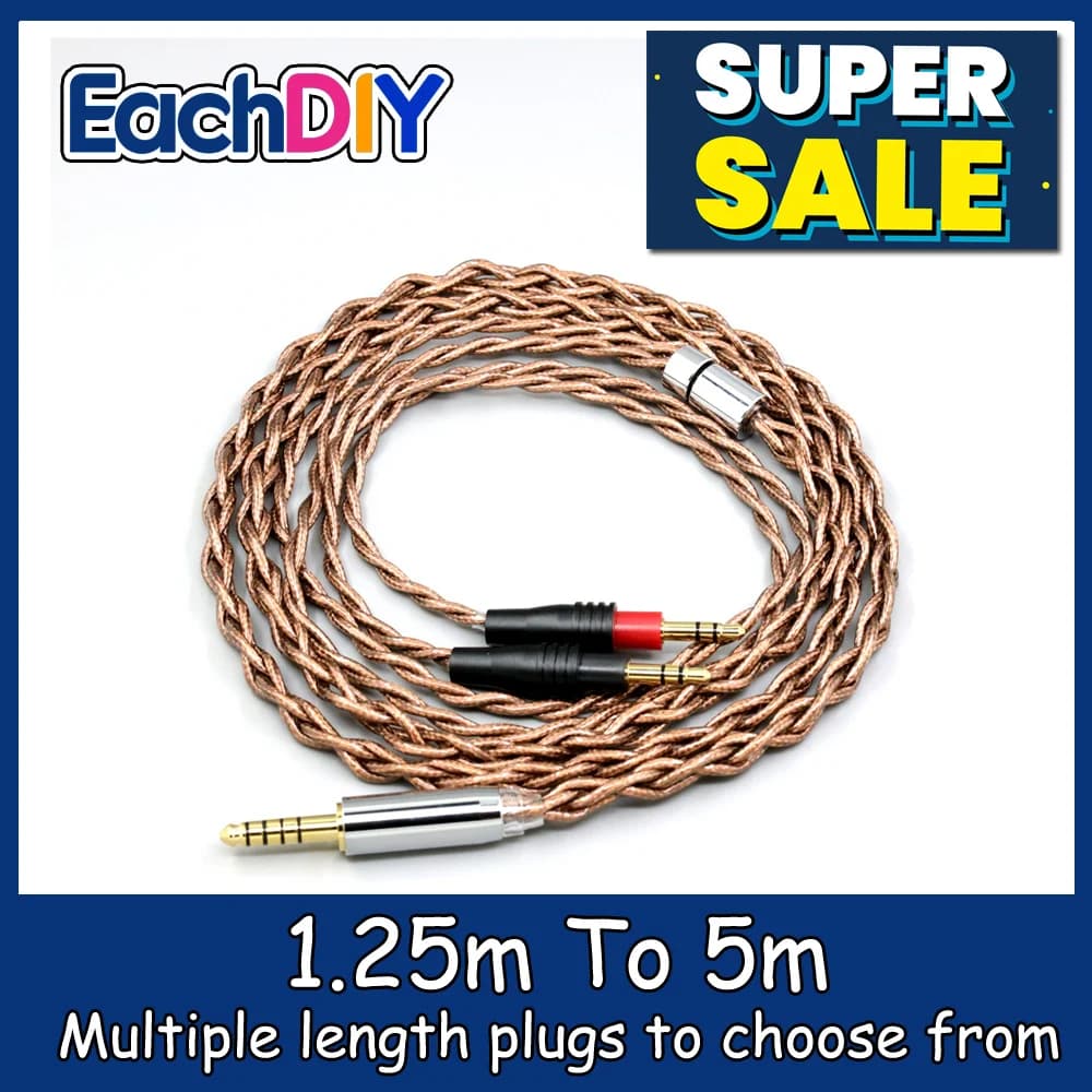 99% 24k Gold 7n Pure Silver Graphene Shield Earphone Cable For TAGO STUDIO TAKASAKI T3-01 Headphone LN008995