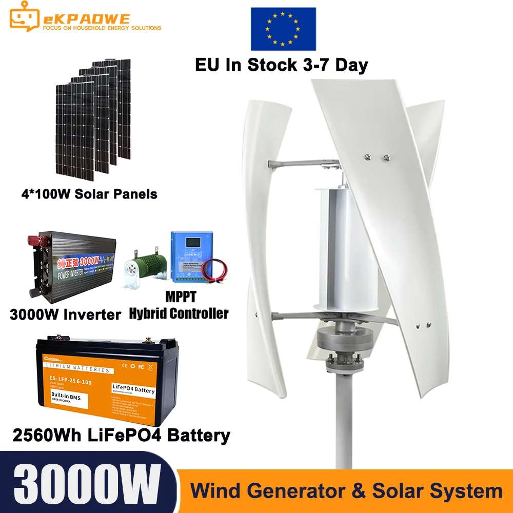 Narzędzie warsztatowe 3000W High Efficiency Wind Turbine