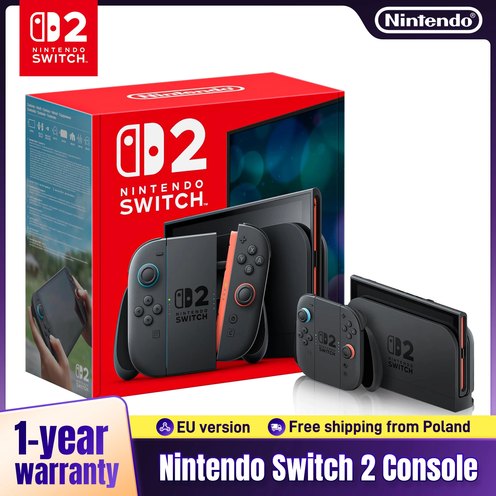 Nintendo Switch 2 Game Console NS2 7.9-дюйм