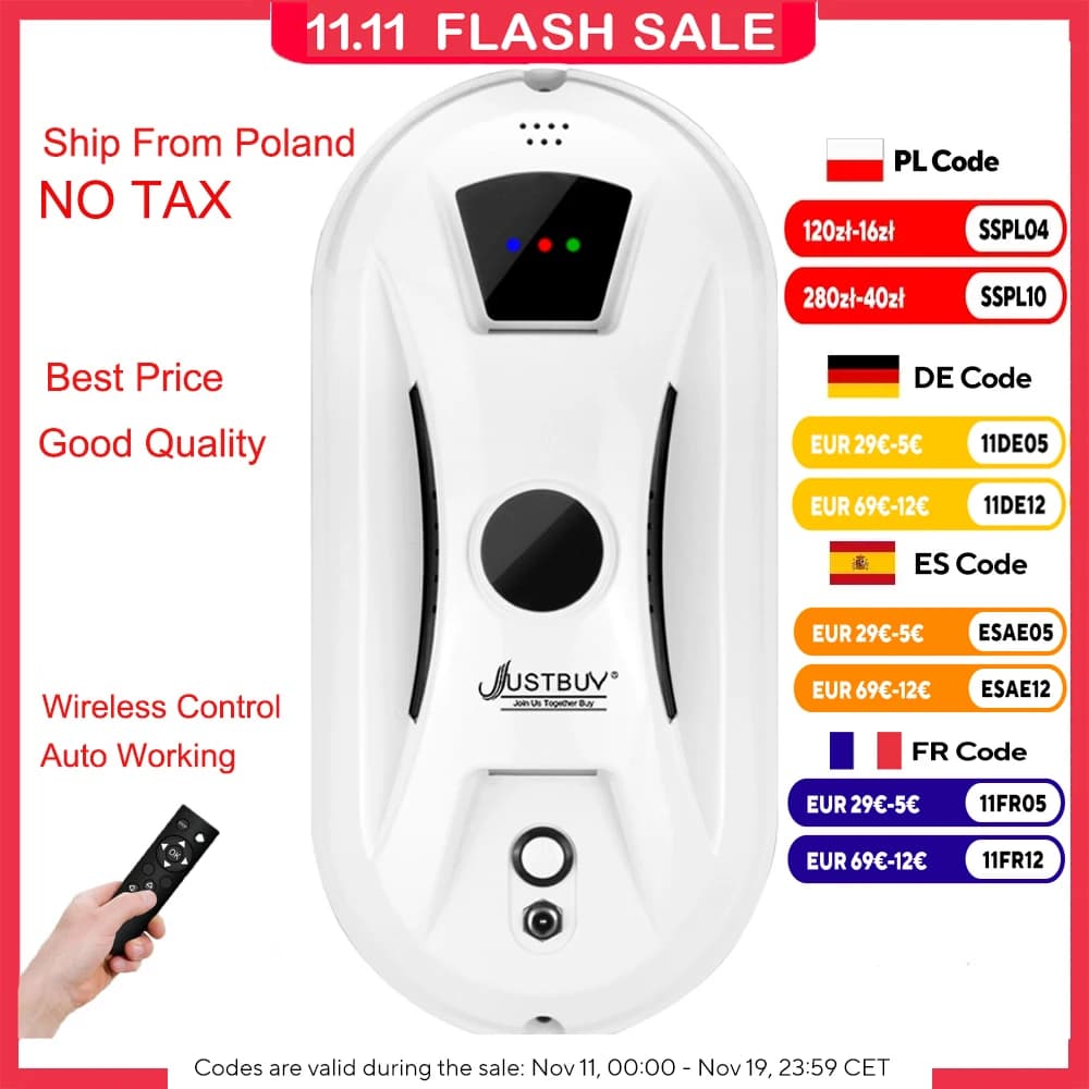 Window Robot Vacuum Cleaner Auto Working Electric