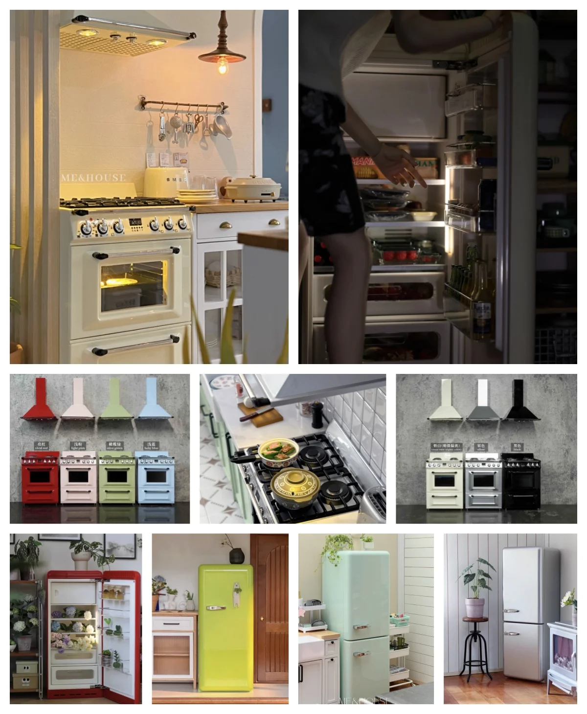 Refrigerator Modern Miniature Kitchen Furniture Fridge