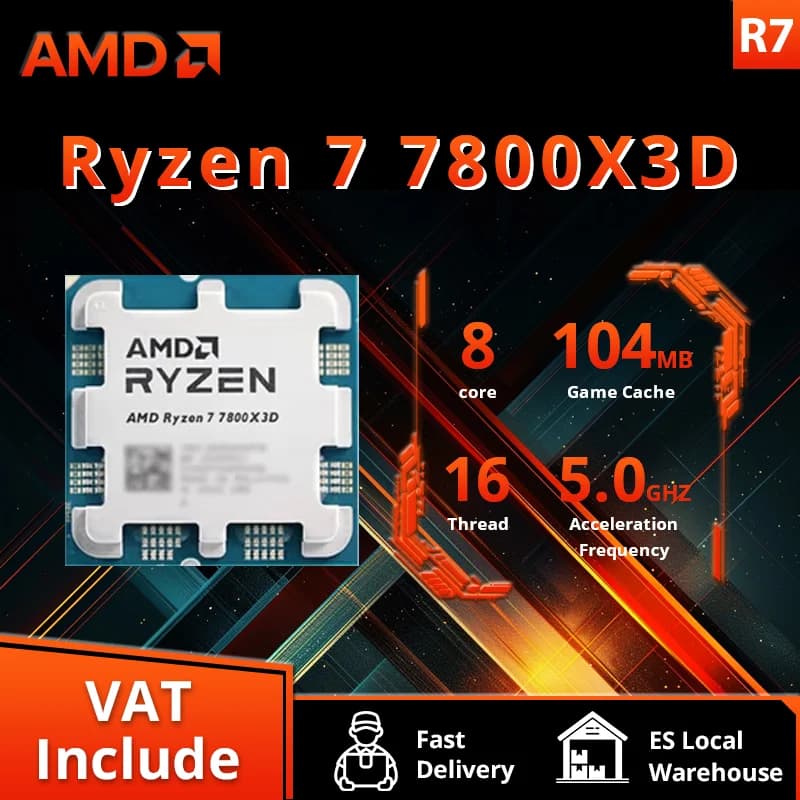 AMD RYZEN 7 7800X3D CPU Gaming Processor