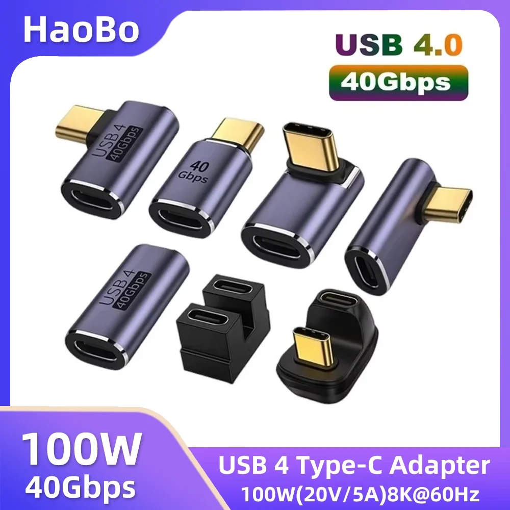 USB4.0 40Gbps OTG USB-C 90 stopni Adapter