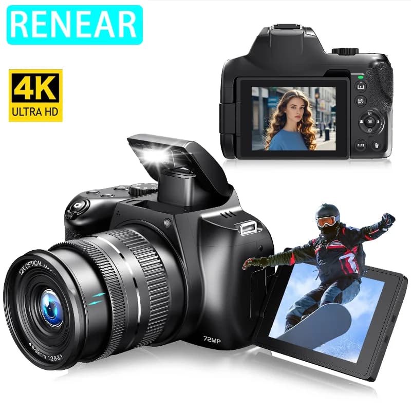 Aparat cyfrowy Digital Camera 4K 72MP Optical