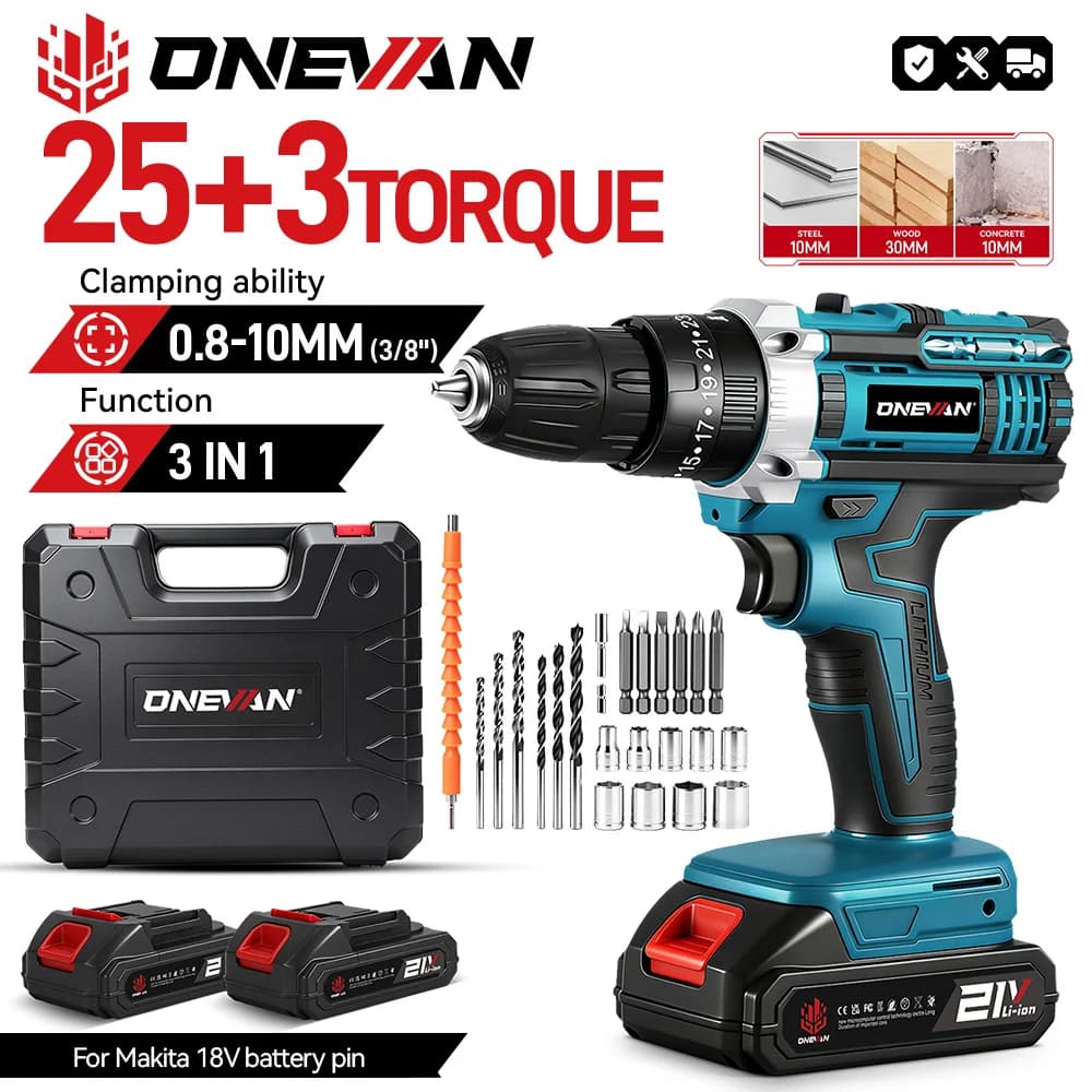 Wiertarko-wkrętarka ONEVAN Electric Impact Drill Torque