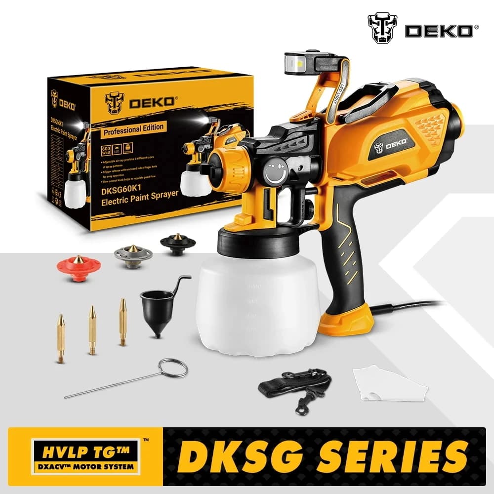 Spray gun DEKO HVLP Spray Gun LED