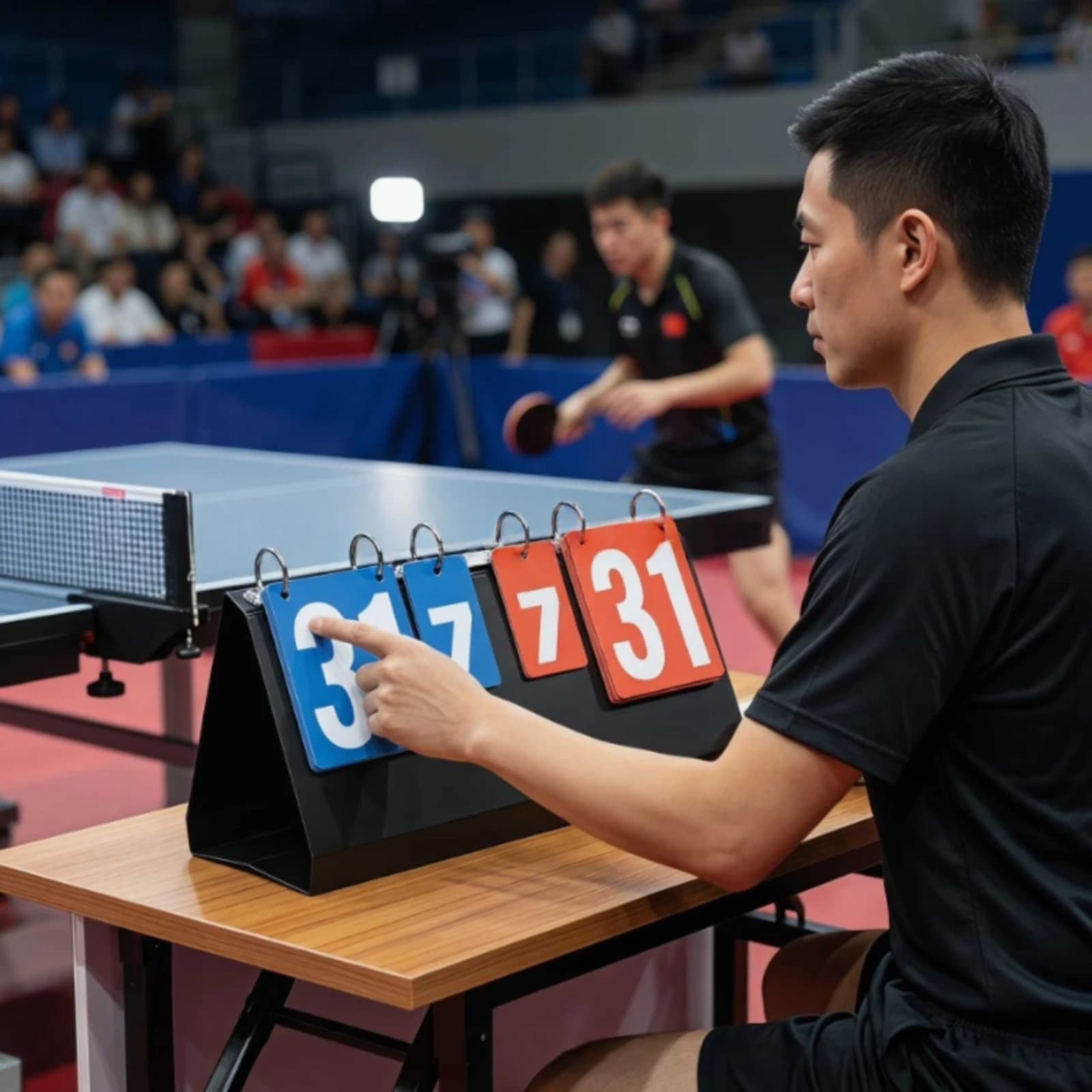 Portable flip scoreboard