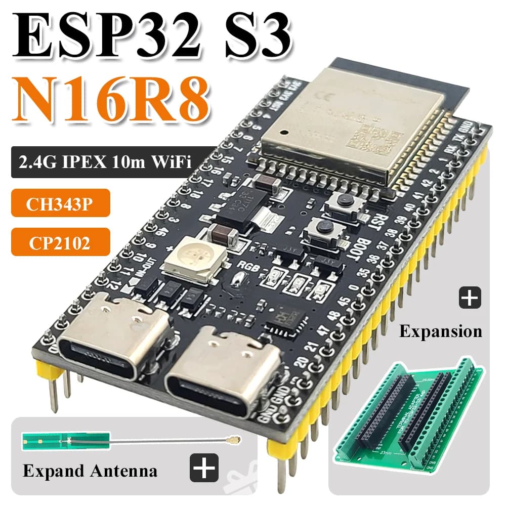 ESP32-S3 Development Boards with Expansion Adapter Kit