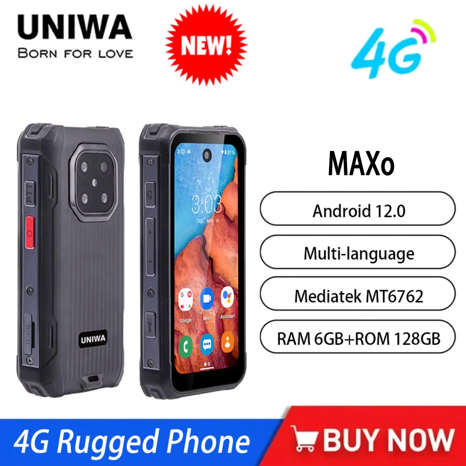 Mini smartfon rugged 4G