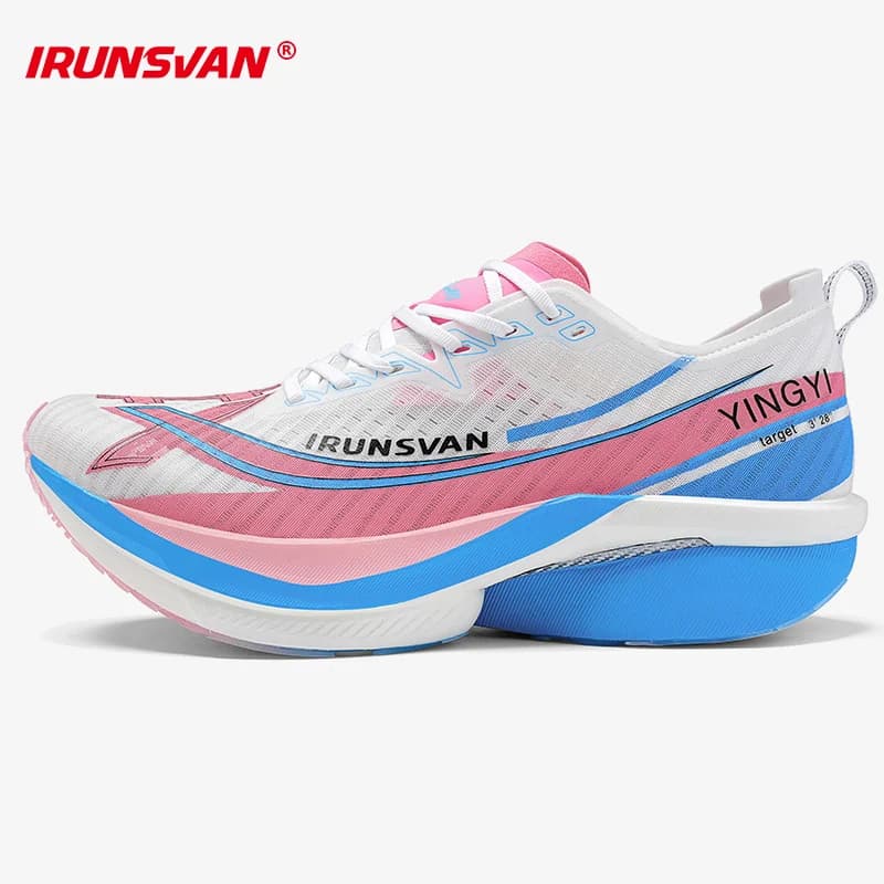 IRUNSVAN Men's Full-Palm Carbon Plate Marathon Road Running Shoes With Quick Rebound And Full Of Power Zapatillas De Deporte