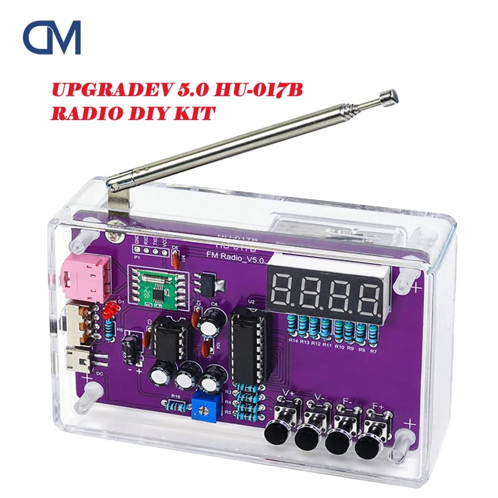 DIY FM Radio Electronic Kit 87-108MHz Adjustable