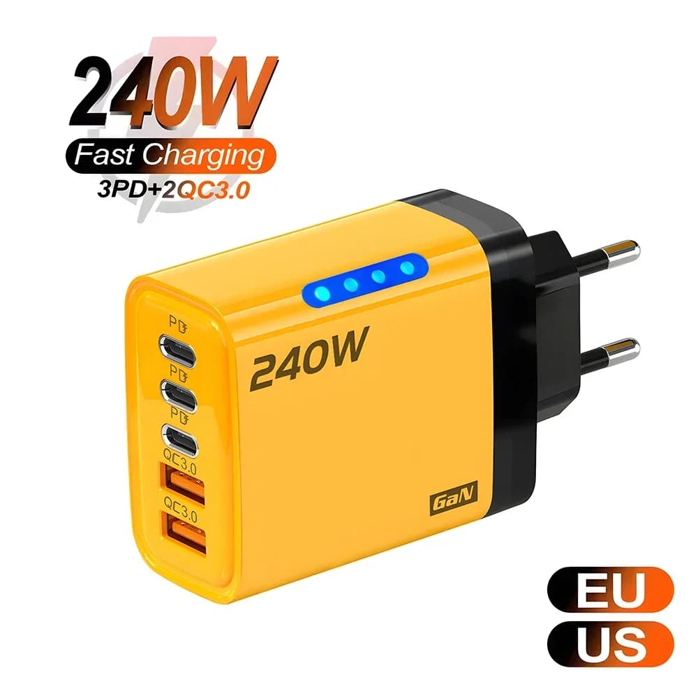 Ładowarka USB-C PD z 5 portami Quick