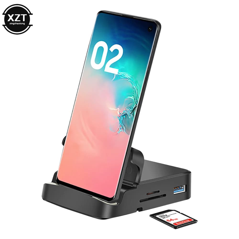 8 In 1 Type C HUB Docking Station Phone Stand For Samsung Dex Pad Station USB C To HDMI-compatible Dock Power Charger Adapter