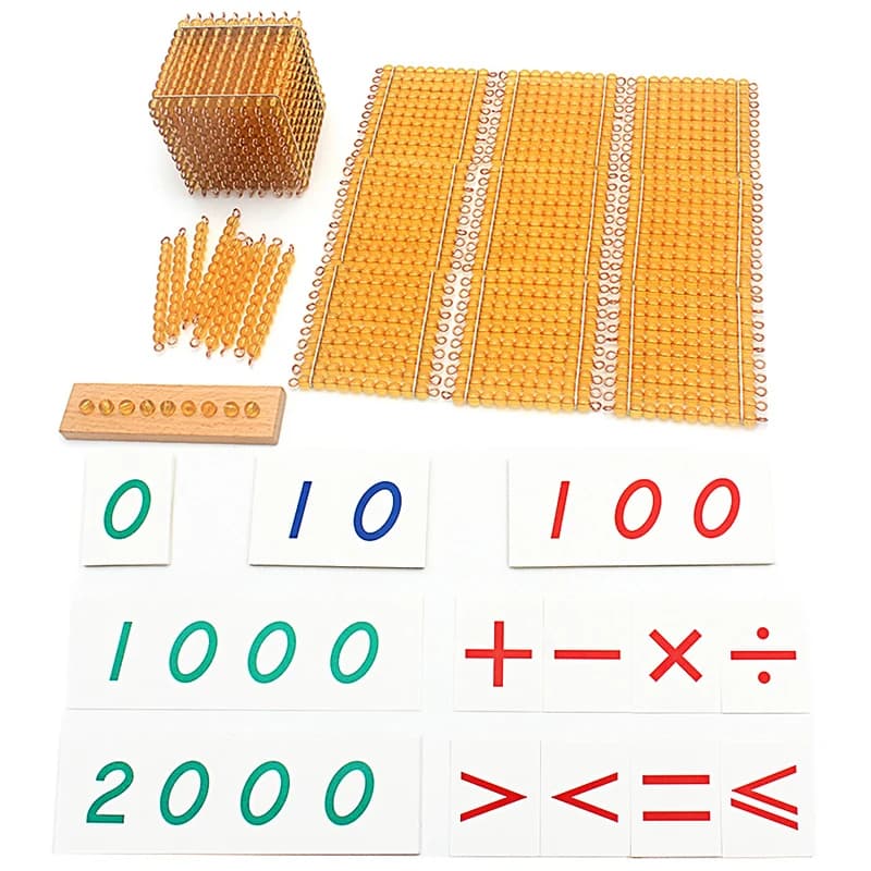 Zabawka edukacyjna Montessori Materials Bead Math Toy