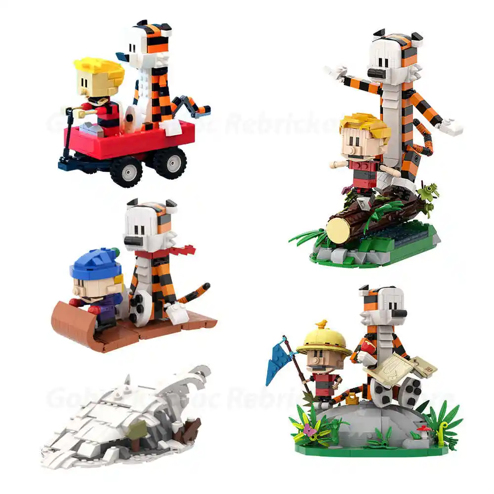 Zestaw klocków Moc Calvined Hobbes Building Blocks
