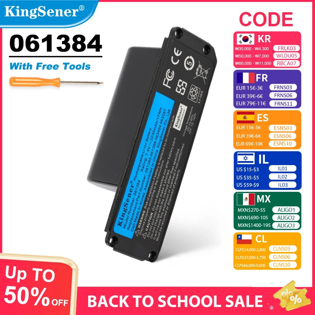 KingSener 061384 061385 061386 063404 063287 Battery For BOSE SoundLink Mini I Bluetooth Speaker Rechargeable Battery 7.4V 17WH