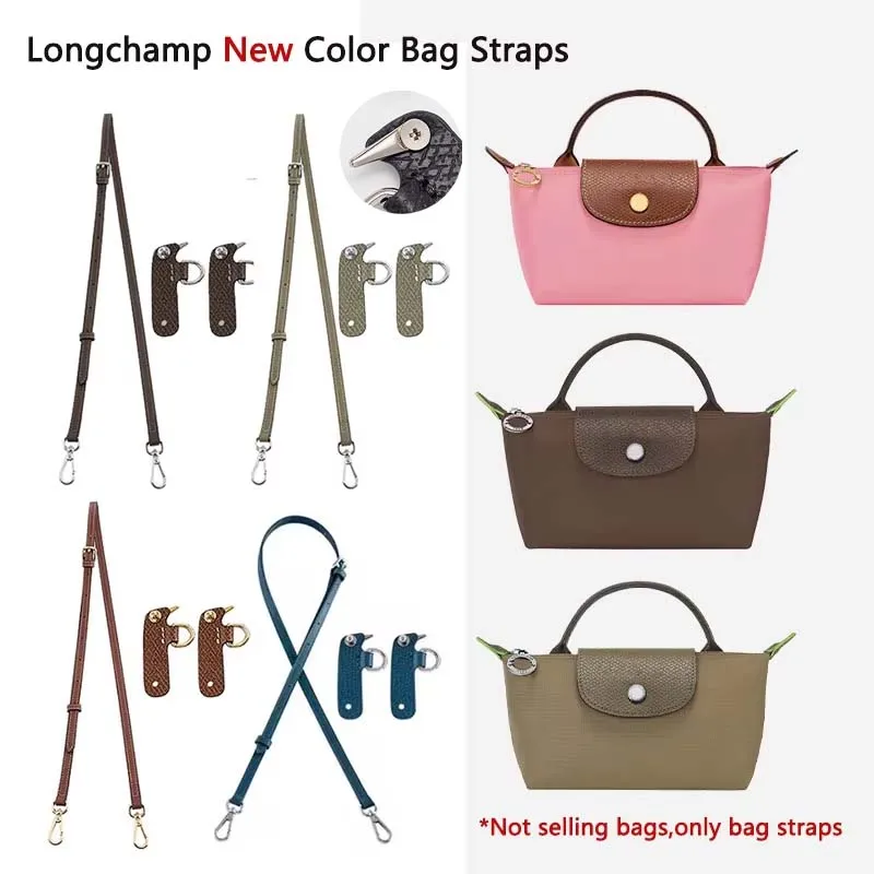 Leather Replacement Crossbody Bag Strap Fit for Longchamp mini shoulder strap without punching modification