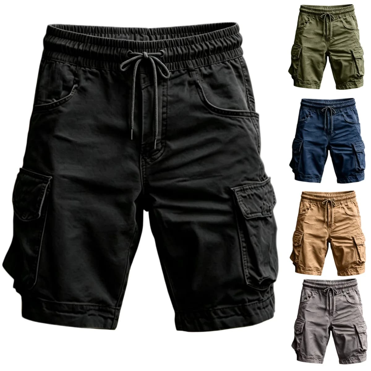 No Belt Camouflage Camo Cargo Shorts Men Mens Casual Shorts Male Loose Work Shorts Man Military Short Pants Plus Size