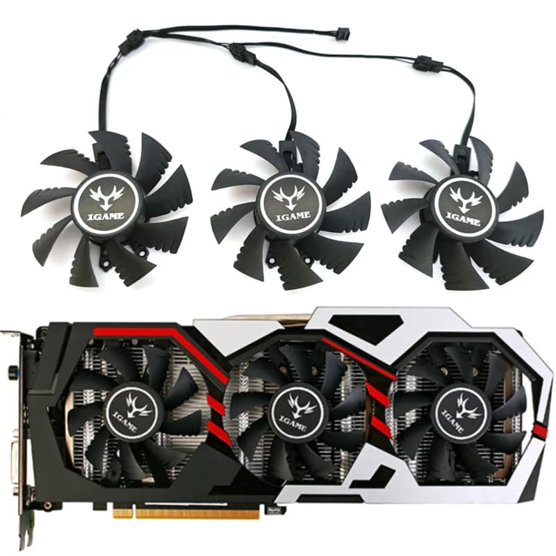 NEW 1LOT 75MM 4PIN GTX 1070 GPU Fan,For Colorful iGame GeForce GTX 1060 1070 1070TI 1080 Graphics card cooling fan
