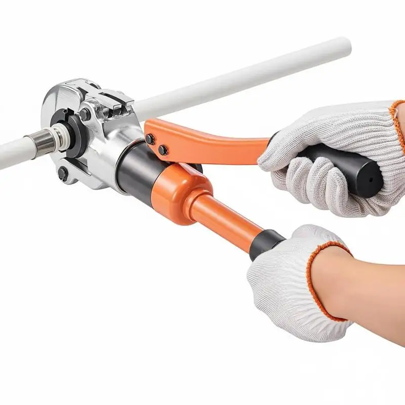 Cable and pipe crimping tool
