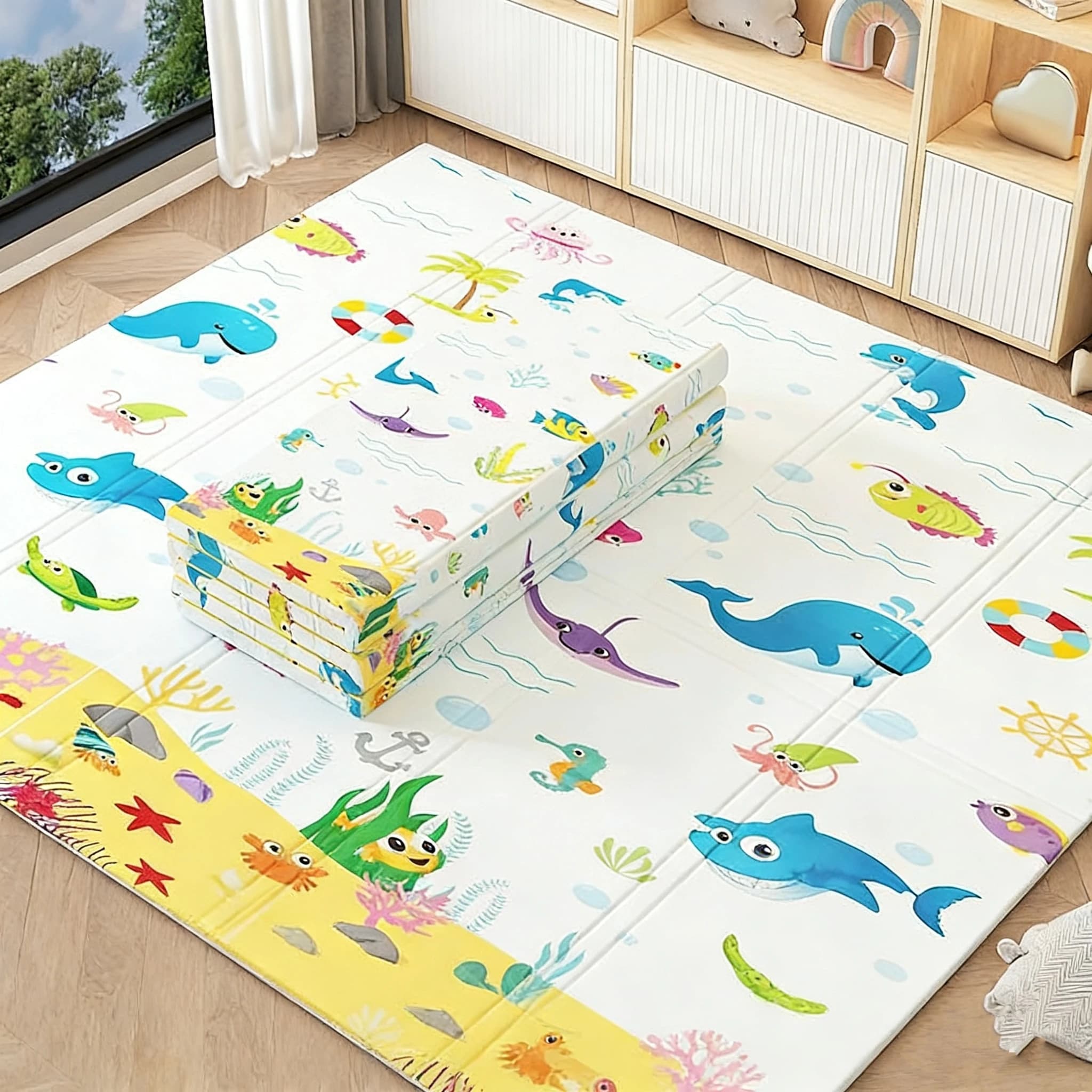 Foldable Baby Play Mat Educational Children's Carpet Non-Toxic in The Nursery Climbing Pad Kids Rug Activitys Games Toys 180*100