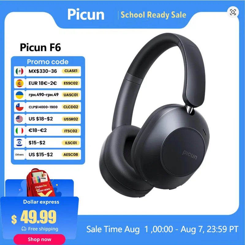 Słuchawki Picun Active Noise Cancelling Headphones