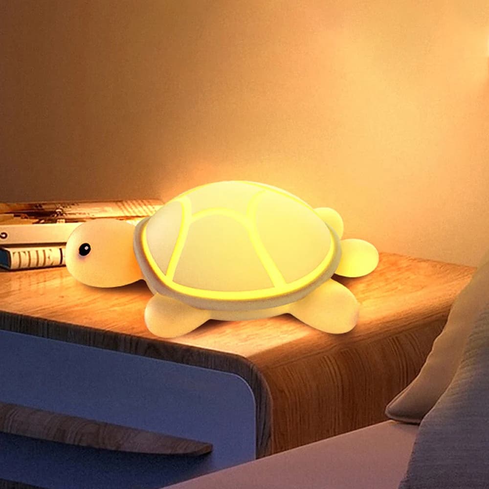 E2 Novelty Turtle Silicone Night Light Colorful Baby Nursery Sleeping Nightlights For Kids Beside Table Lamp Lamp For Room Decor
