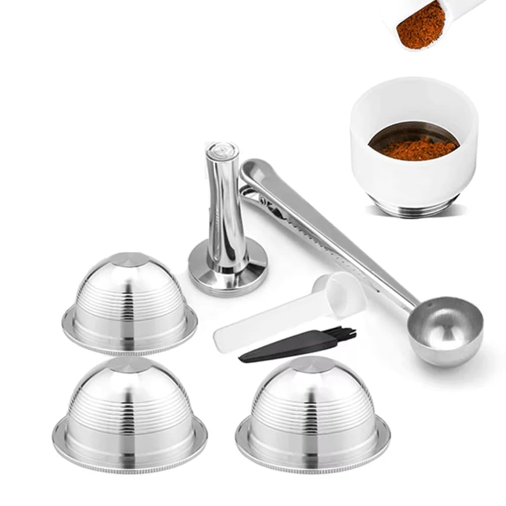 Recafimil Rusable Coffee Capsaule for Nespresso Vertuo Espresso Coffee Filter Rich Crema 150ML/230ML Pod for Delonghi Machine